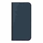 For iPhone 16 Plus DUX DUCIS Skin Pro Series Flip Leather Phone Case(Blue) - 2