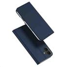 For iPhone 16 DUX DUCIS Skin Pro Series Flip Leather Phone Case(Blue) - 1