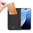 For iPhone 16 Pro DUX DUCIS Skin Pro Series Flip Leather Phone Case(Black) - 3