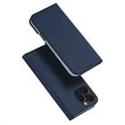 For iPhone 16 Pro DUX DUCIS Skin Pro Series Flip Leather Phone Case(Blue) - 1