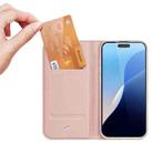 For iPhone 16 Pro DUX DUCIS Skin Pro Series Flip Leather Phone Case(Rose Gold) - 3