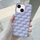 For iPhone 14 3D Scale Style TPU Phone Case(Light Purple) - 1