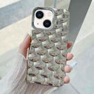 For iPhone 14 3D Scale Style TPU Phone Case(Silver) - 1