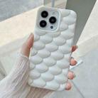 For iPhone 14 Pro 3D Scale Style TPU Phone Case(White) - 1