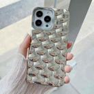 For iPhone 14 Pro 3D Scale Style TPU Phone Case(Silver) - 1