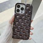 For iPhone 14 Pro Max 3D Scale Style TPU Phone Case(Black) - 1