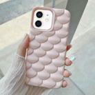 For iPhone 12 3D Scale Style TPU Phone Case(Pink) - 1