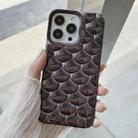 For iPhone 12 Pro Max 3D Scale Style TPU Phone Case(Black) - 1