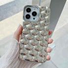 For iPhone 12 Pro Max 3D Scale Style TPU Phone Case(Silver) - 1