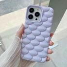 For iPhone 15 Pro 3D Scale Style TPU Phone Case(Light Purple) - 1