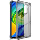 For Xiaomi Redmi Note 9 IMAK Full Coverage Shockproof TPU Protective Case(Transparent Black) - 1
