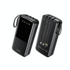 WK WP-10 12W 20000mAh Power Bank with Cable(Black) - 1