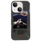 For iPhone 14 Plus Astronaut Pattern Glossy PC Phone Case(Green) - 1