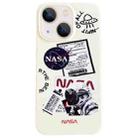 For iPhone 14 Plus Astronaut Pattern Glossy PC Phone Case(White) - 1