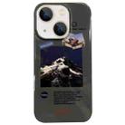 For iPhone 14 Astronaut Pattern Glossy PC Phone Case(Green) - 1