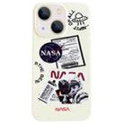 For iPhone 13 Astronaut Pattern Glossy PC Phone Case(White) - 1