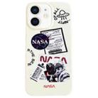 For iPhone 12 Astronaut Pattern Glossy PC Phone Case(White) - 1