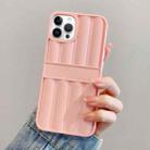 For iPhone 14 Pro Max Glitter Powder Door Frame TPU Phone Case(Pink) - 1