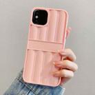 For iPhone X / XS Glitter Powder Door Frame TPU Phone Case(Pink) - 1