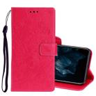 For Huawei Y7P / P40 lite E Pressed Printing Butterfly Pattern Horizontal Flip Leather Case with Holder & Card Slots(Red) - 1