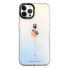 For iPhone 14 Pro Double-sided Film Print Rose Phone Case(Gradient) - 1