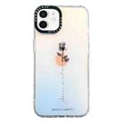 For iPhone 12 Double-sided Film Print Rose Phone Case(Gradient) - 1