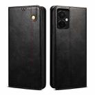 For OnePlus Nord CE 3 Oil Wax Crazy Horse Texture Leather Phone Case(Black) - 1