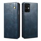 For OnePlus Nord CE 3 Oil Wax Crazy Horse Texture Leather Phone Case(Blue) - 1