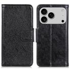 For iPhone 17 Pro Nappa Texture Leather Case(Black) - 1