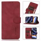 For iPhone 16 KHAZNEH Matte Texture Leather Phone Case(Red) - 1