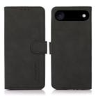 For iPhone 17 Air KHAZNEH Matte Texture Leather Phone Case(Black) - 1