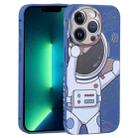 For iPhone 13 Pro Spaceman Binoculars Phone Case(Blue and Beige) - 1