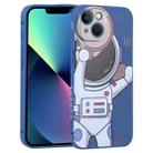 For iPhone 13 mini Spaceman Binoculars Phone Case(Blue and Beige) - 1