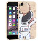 For iPhone SE 2022 / SE 2020 / 8 / 7 Spaceman Binoculars Phone Case(Beige) - 1