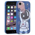 For iPhone SE 2022 / SE 2020 / 8 / 7 Spaceman Binoculars Phone Case(Blue and Brown) - 1
