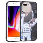 For iPhone 8 Plus / 7 Plus Spaceman Binoculars Phone Case(Black and Beige) - 1