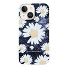 For iPhone 14 Plus Frosted Daisy Film Phone Case(White Flower) - 1