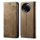 For Realme 11 5G Global / 11x Denim Texture Flip Leather Phone Case(Khaki) - 1