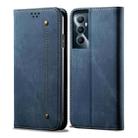 For Realme C65 4G Denim Texture Flip Leather Phone Case(Blue) - 1