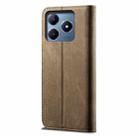 For Realme C63 / C61 Denim Texture Flip Leather Phone Case(Khaki) - 3