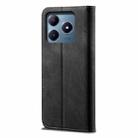 For Realme C63 / C61 Denim Texture Flip Leather Phone Case(Black) - 3