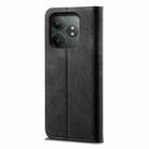 For Realme GT 6 5G Global Denim Texture Flip Leather Phone Case(Black) - 3