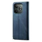 For Realme GT 6 5G Global Denim Texture Flip Leather Phone Case(Blue) - 3