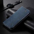 For Realme 10 Pro+ Denim Texture Flip Leather Phone Case(Blue) - 2