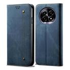 For Realme 13 Pro 5G Global Denim Texture Flip Leather Phone Case(Blue) - 1