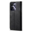 For Realme Note 60 4G / C61 4G Denim Texture Flip Leather Phone Case(Black) - 3