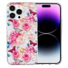 For iPhone 14 Pro Max IMD Shell Pattern TPU Phone Case(Butterfly Flower) - 1