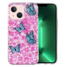 For iPhone 14 Plus IMD Shell Pattern TPU Phone Case(Colorful Butterfly) - 1