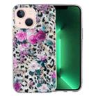 For iPhone 14 IMD Shell Pattern TPU Phone Case(Leopard Flower) - 1