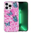 For iPhone 13 Pro Max IMD Shell Pattern TPU Phone Case(Colorful Butterfly) - 1